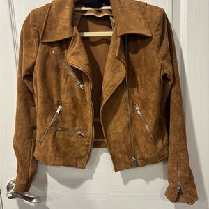 Faux Suede Jacket by Olivaceous